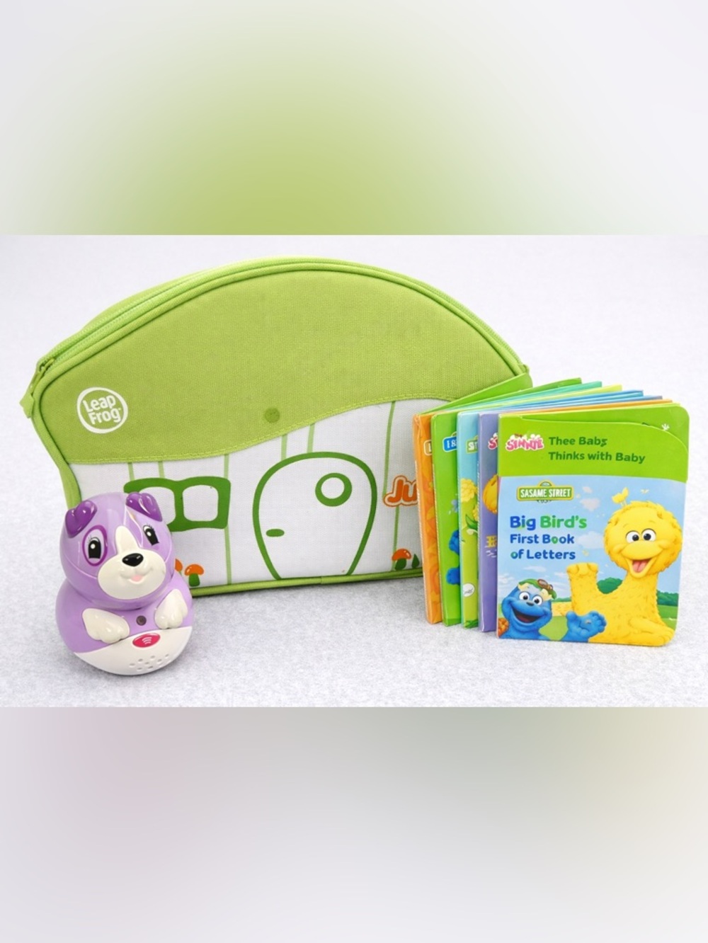 (L22)LeapFrog Tag Junior Reader Bundle w/ Case Books Stylus Tested